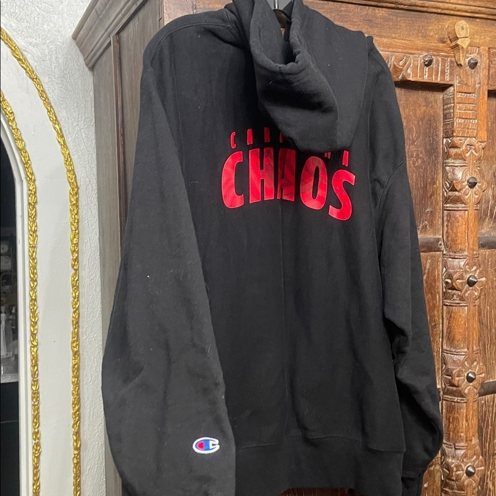 Carolina Chaos Hoodie Grunge Scorpion Graphic Y2K Streetwear Size 2XL - Picture 4 of 6